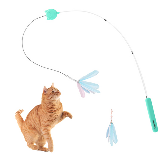 Cat Feather Toys Retractable